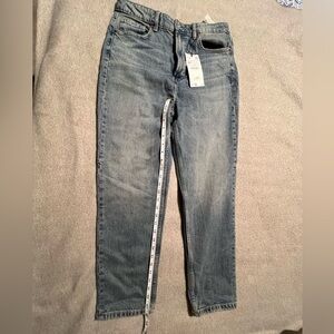 Mom fit jeans , high rise , Zara , new with tags